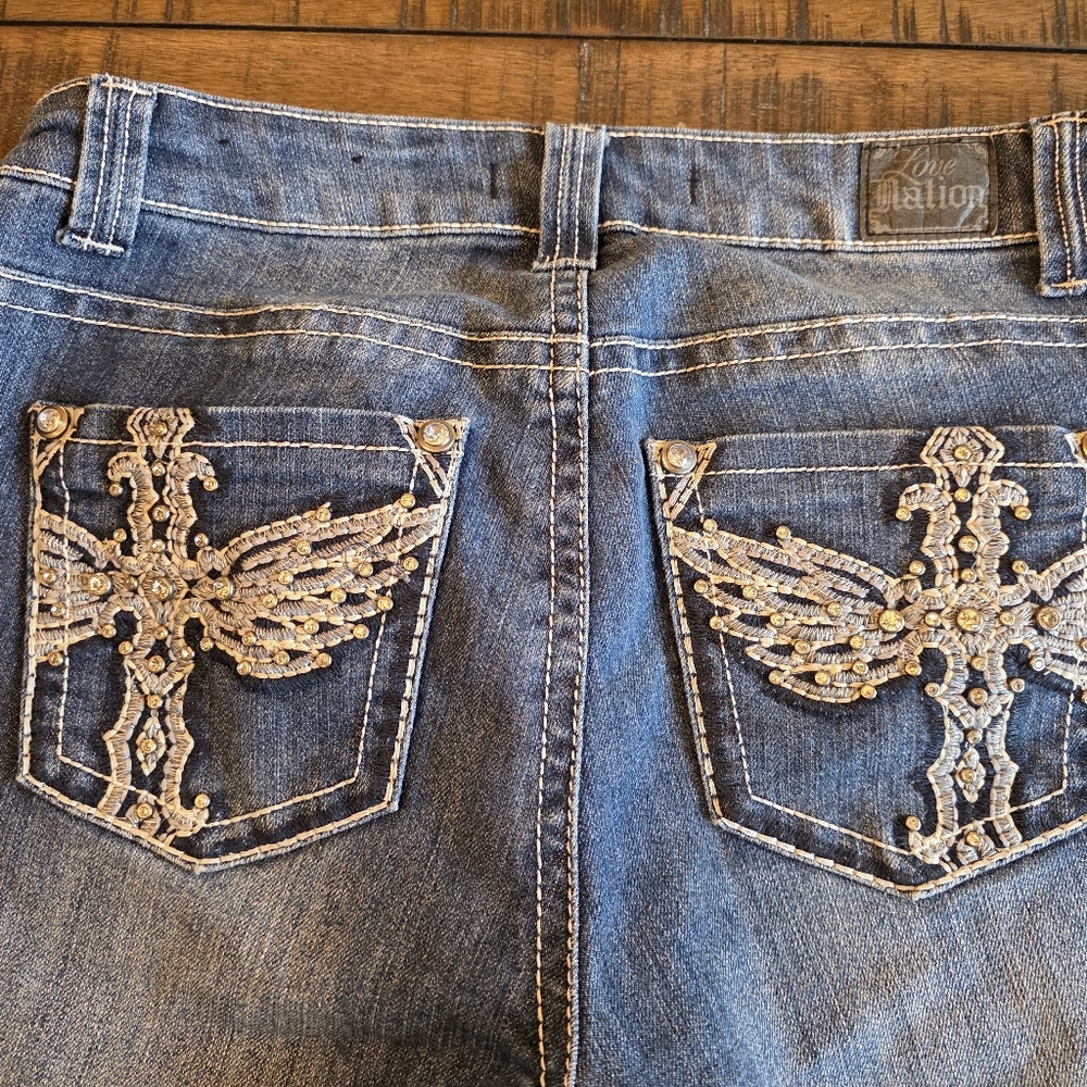 Love Nation Blue Jean Shorts